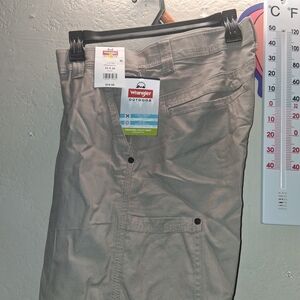 Wrangler Outdoor Light Gray Pants Straight Fit 33x30